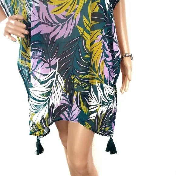 Cover Up Swim Kaftan Vertical Striped Coverup NEW - Picture 15 of 15